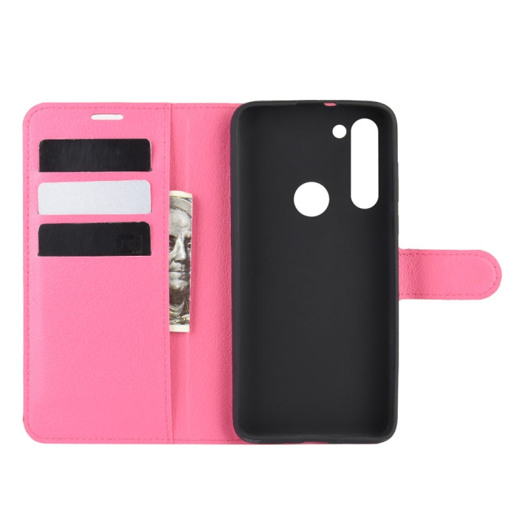 For Motorola Moto G8 Power Litchi Texture Horizontal Flip Protective Case with Holder & Card Slots & Wallet