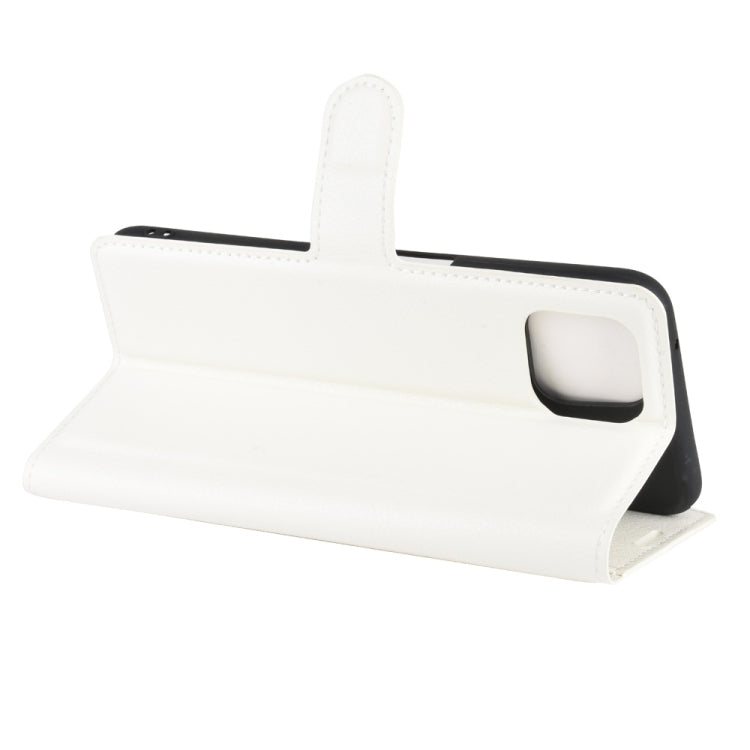 For Oppo A92s Litchi Texture Horizontal Flip Protective Case with Holder & Card Slots & Wallet