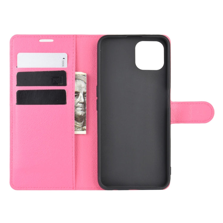 For Oppo A92s Litchi Texture Horizontal Flip Protective Case with Holder & Card Slots & Wallet