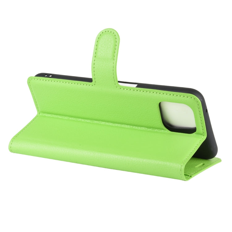 For Oppo A92s Litchi Texture Horizontal Flip Protective Case with Holder & Card Slots & Wallet