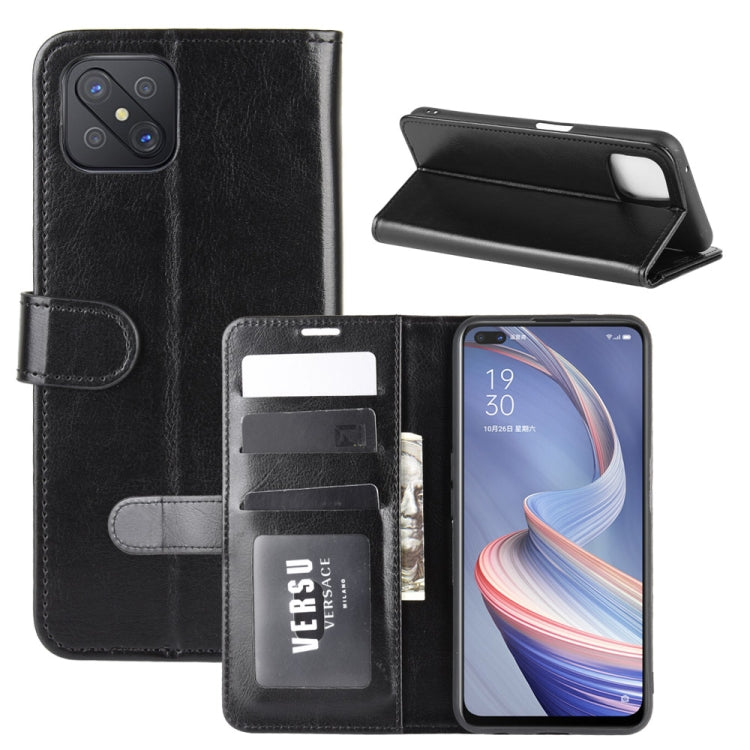 For Oppo A92s R64 Texture Single Horizontal Flip Protective Case with Holder & Card Slots & Wallet& Photo Frame