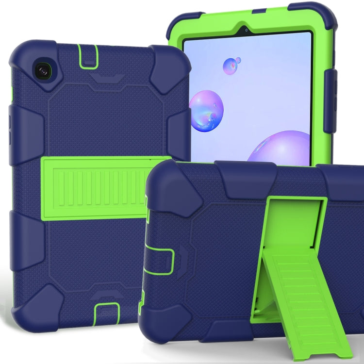 For Samsung Galaxy Tab A 8.4 (2020) Shockproof Two-Color Silicone Protection Case with Holder