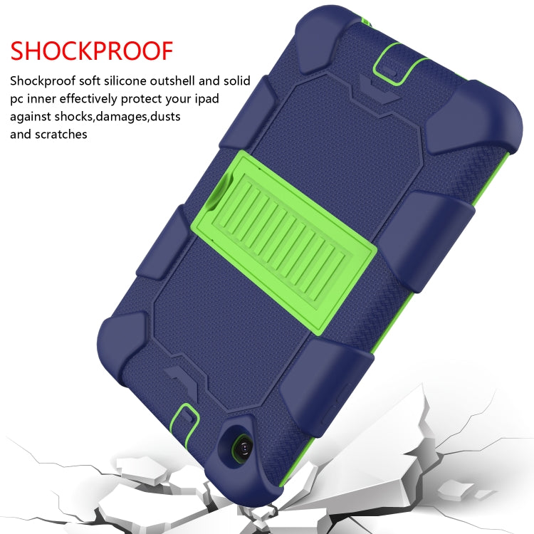 For Samsung Galaxy Tab A 8.4 (2020) Shockproof Two-Color Silicone Protection Case with Holder
