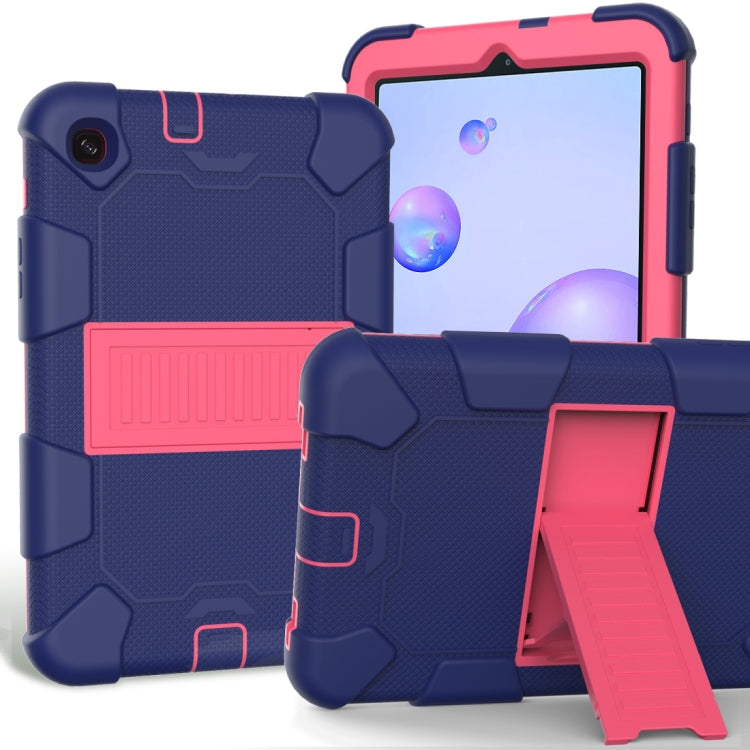 For Samsung Galaxy Tab A 8.4 (2020) Shockproof Two-Color Silicone Protection Case with Holder
