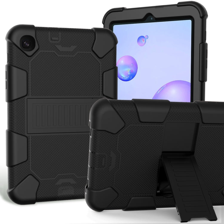 For Samsung Galaxy Tab A 8.4 (2020) Shockproof Two-Color Silicone Protection Case with Holder