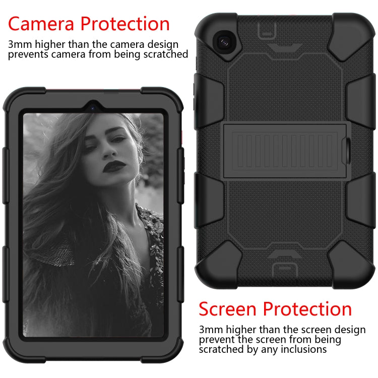 For Samsung Galaxy Tab A 8.4 (2020) Shockproof Two-Color Silicone Protection Case with Holder