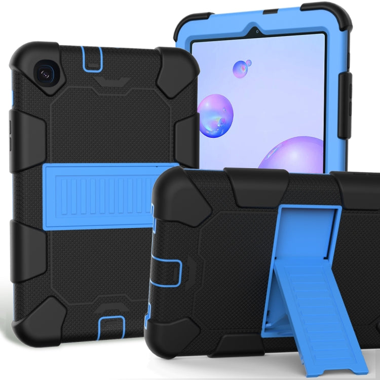 For Samsung Galaxy Tab A 8.4 (2020) Shockproof Two-Color Silicone Protection Case with Holder