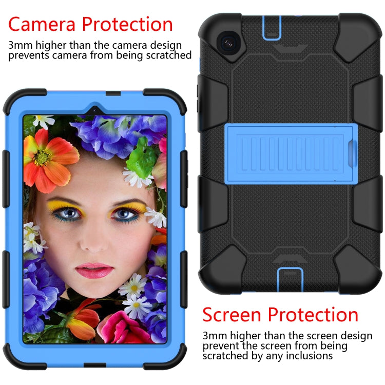 For Samsung Galaxy Tab A 8.4 (2020) Shockproof Two-Color Silicone Protection Case with Holder