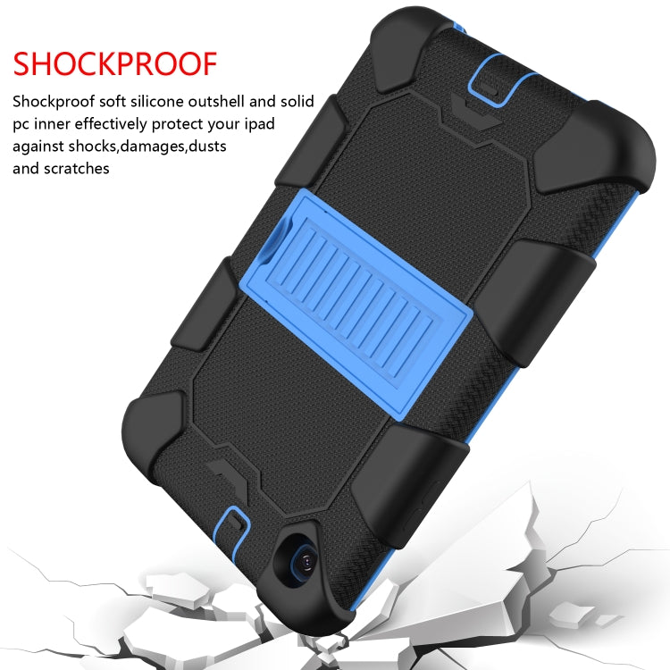 For Samsung Galaxy Tab A 8.4 (2020) Shockproof Two-Color Silicone Protection Case with Holder
