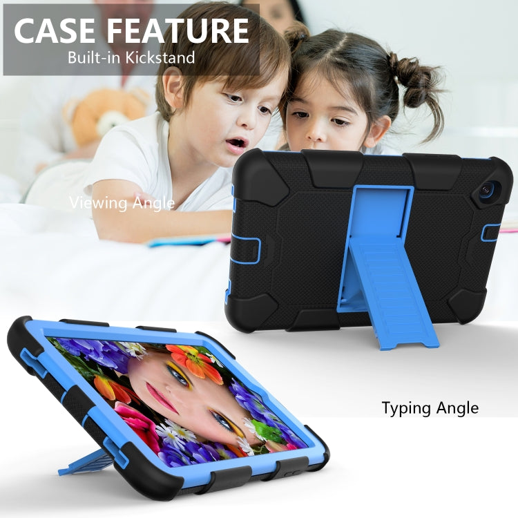 For Samsung Galaxy Tab A 8.4 (2020) Shockproof Two-Color Silicone Protection Case with Holder