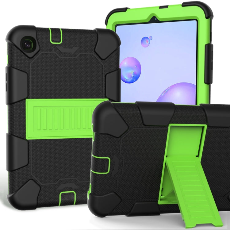 For Samsung Galaxy Tab A 8.4 (2020) Shockproof Two-Color Silicone Protection Case with Holder