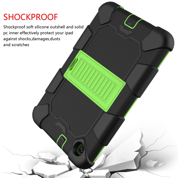 For Samsung Galaxy Tab A 8.4 (2020) Shockproof Two-Color Silicone Protection Case with Holder