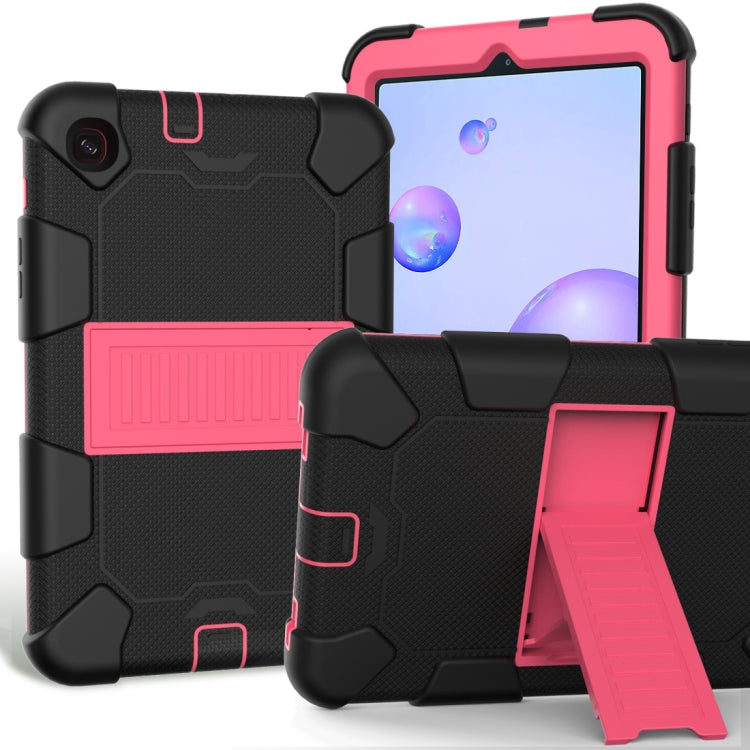 For Samsung Galaxy Tab A 8.4 (2020) Shockproof Two-Color Silicone Protection Case with Holder