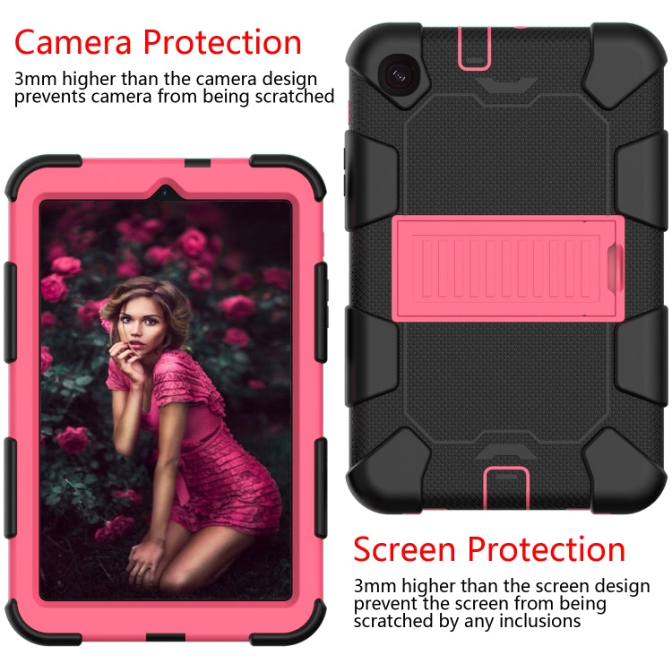 For Samsung Galaxy Tab A 8.4 (2020) Shockproof Two-Color Silicone Protection Case with Holder