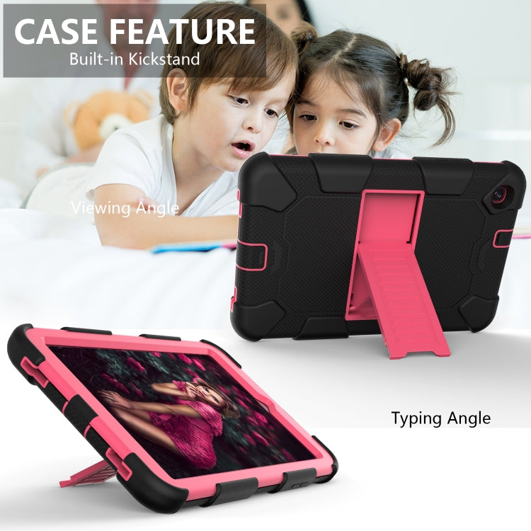 For Samsung Galaxy Tab A 8.4 (2020) Shockproof Two-Color Silicone Protection Case with Holder