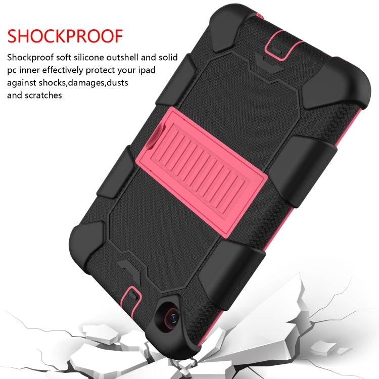 For Samsung Galaxy Tab A 8.4 (2020) Shockproof Two-Color Silicone Protection Case with Holder