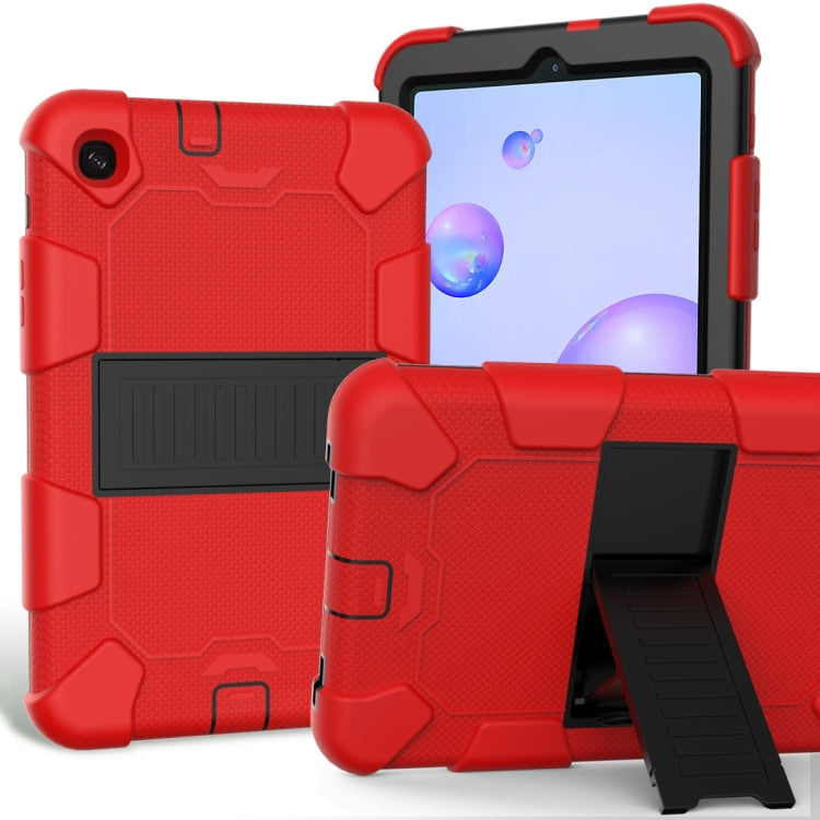 For Samsung Galaxy Tab A 8.4 (2020) Shockproof Two-Color Silicone Protection Case with Holder