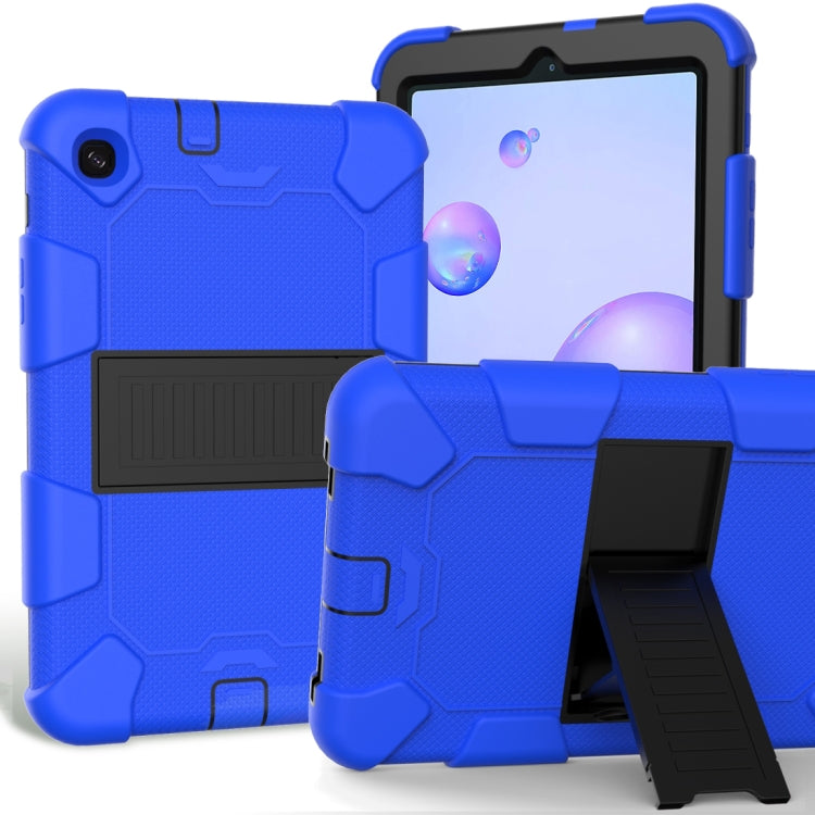 For Samsung Galaxy Tab A 8.4 (2020) Shockproof Two-Color Silicone Protection Case with Holder