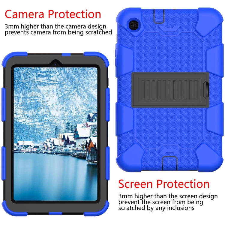 For Samsung Galaxy Tab A 8.4 (2020) Shockproof Two-Color Silicone Protection Case with Holder