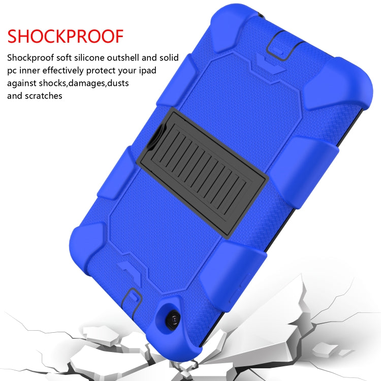 For Samsung Galaxy Tab A 8.4 (2020) Shockproof Two-Color Silicone Protection Case with Holder