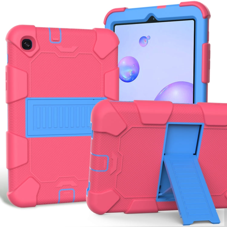 For Samsung Galaxy Tab A 8.4 (2020) Shockproof Two-Color Silicone Protection Case with Holder