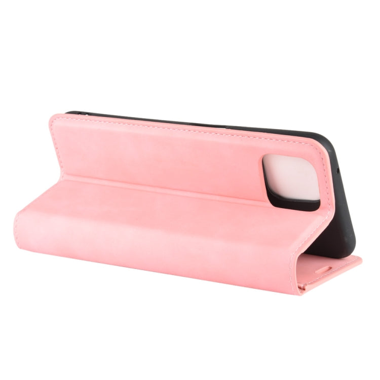 For Oppo A92s Retro-skin Business Magnetic Suction Leather Case with Holder & Card Slots & Wallet