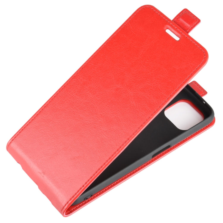 For Oppo A92s R64 Texture Single Vertical Flip Leather Protective Case with Card Slots & Photo Frame