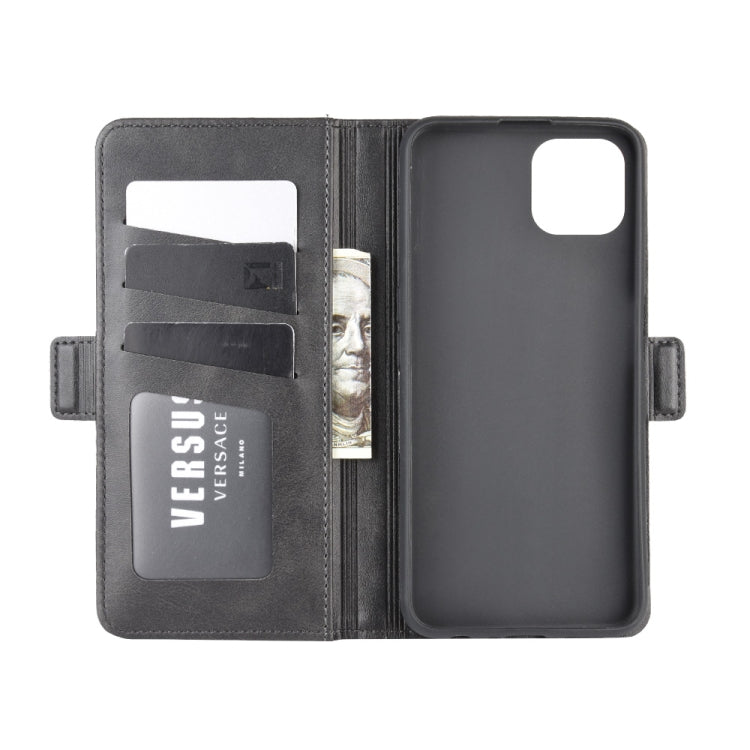 For Oppo A92s Dual-side Magnetic Buckle Horizontal Flip Leather Case with Holder & Card Slots & Wallet