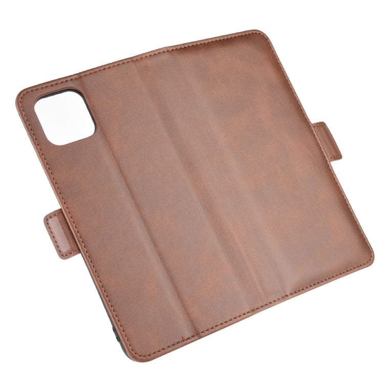 For Oppo A92s Dual-side Magnetic Buckle Horizontal Flip Leather Case with Holder & Card Slots & Wallet