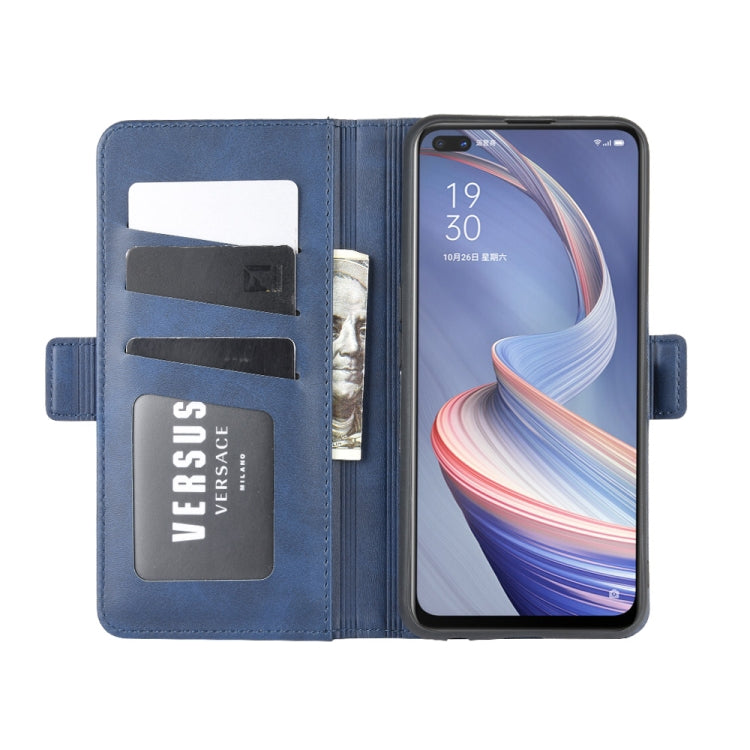 For Oppo A92s Dual-side Magnetic Buckle Horizontal Flip Leather Case with Holder & Card Slots & Wallet