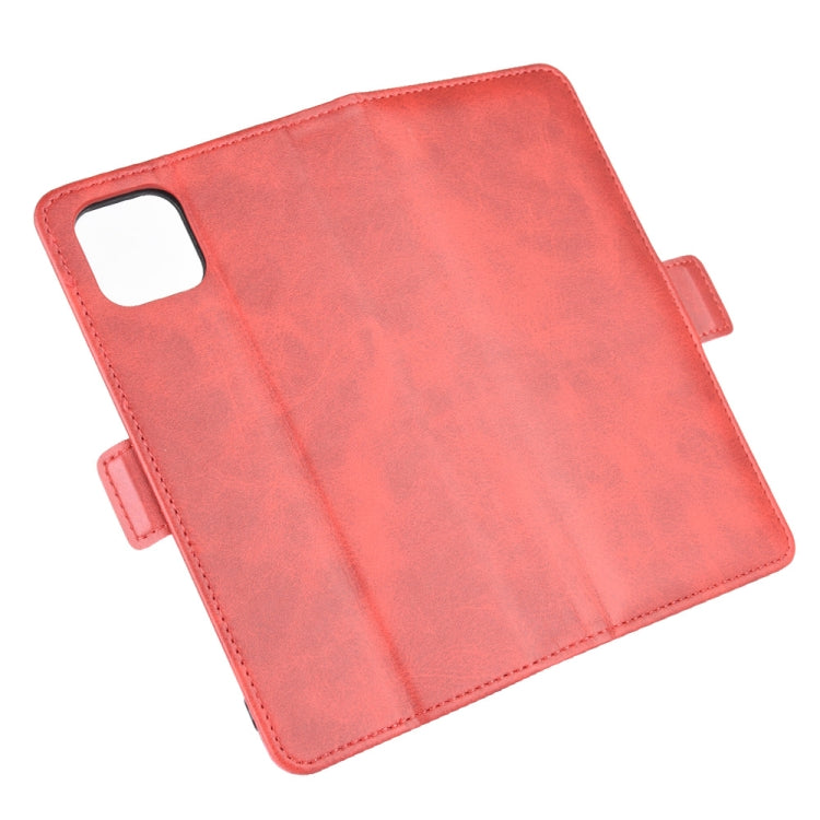 For Oppo A92s Dual-side Magnetic Buckle Horizontal Flip Leather Case with Holder & Card Slots & Wallet