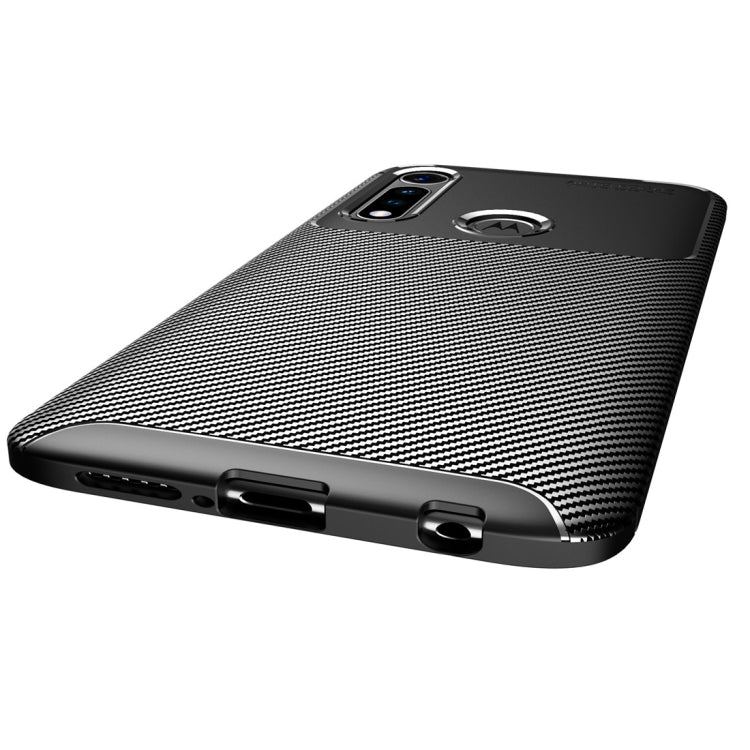 For Motorola Moto G Power Carbon Fiber Texture Shockproof TPU Case