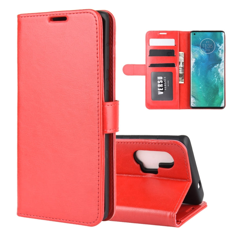 For Motorola Edge+ R64 Texture Single Horizontal Flip Protective Case with Holder & Card Slots & Wallet& Photo Frame