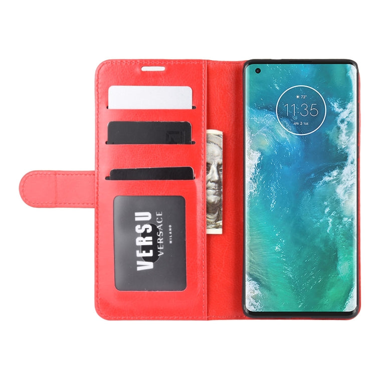 For Motorola Edge+ R64 Texture Single Horizontal Flip Protective Case with Holder & Card Slots & Wallet& Photo Frame