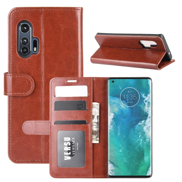For Motorola Edge+ R64 Texture Single Horizontal Flip Protective Case with Holder & Card Slots & Wallet& Photo Frame