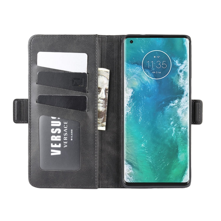 For Motorola Edge+  Dual-side Magnetic Buckle Horizontal Flip Leather Case with Holder & Card Slots & Wallet