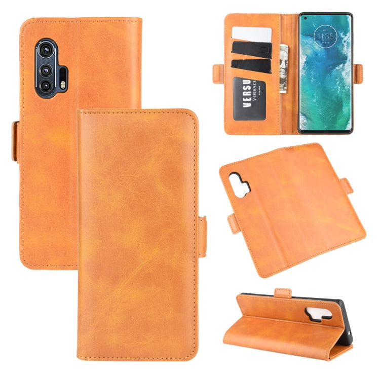 For Motorola Edge+  Dual-side Magnetic Buckle Horizontal Flip Leather Case with Holder & Card Slots & Wallet