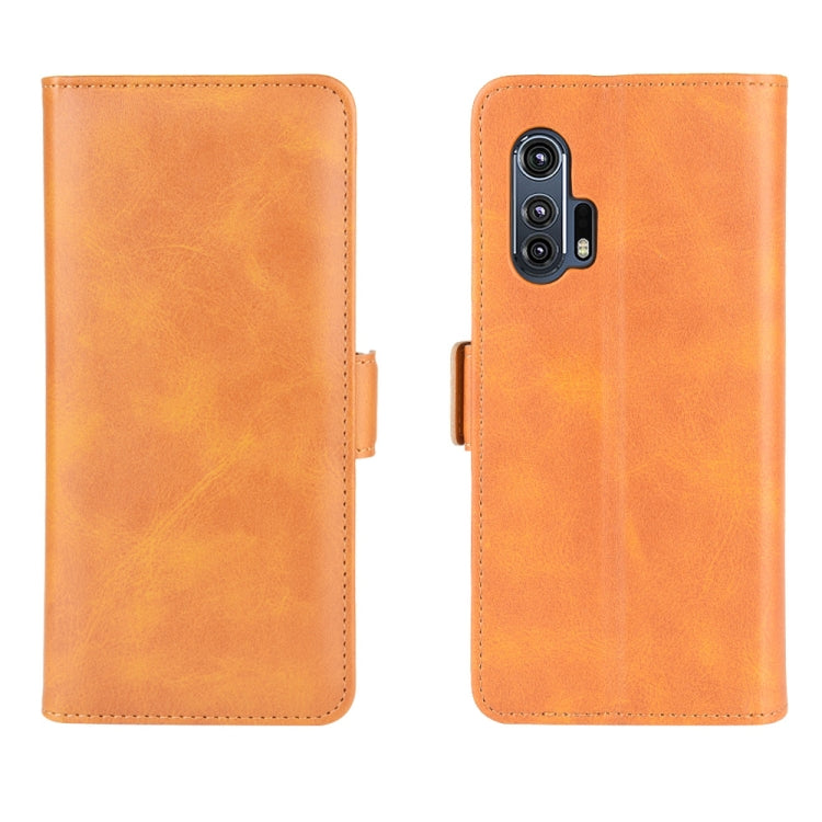 For Motorola Edge+  Dual-side Magnetic Buckle Horizontal Flip Leather Case with Holder & Card Slots & Wallet