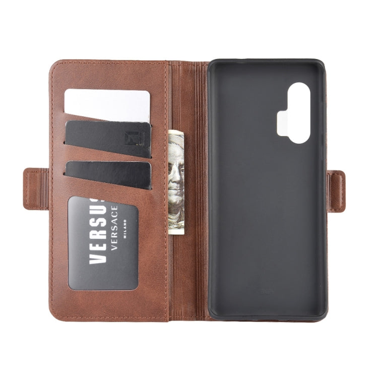 For Motorola Edge+  Dual-side Magnetic Buckle Horizontal Flip Leather Case with Holder & Card Slots & Wallet