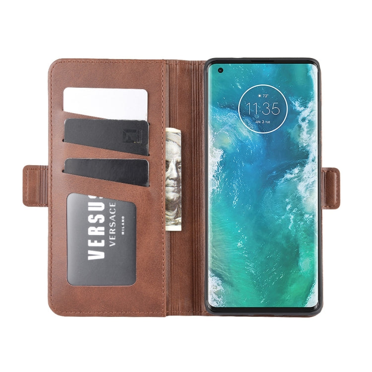 For Motorola Edge+  Dual-side Magnetic Buckle Horizontal Flip Leather Case with Holder & Card Slots & Wallet