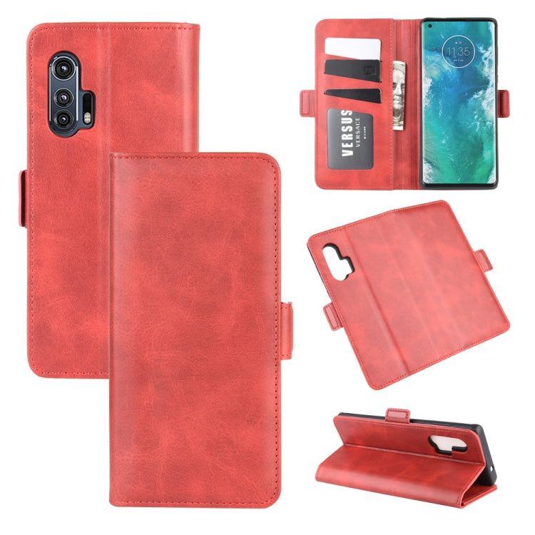 For Motorola Edge+  Dual-side Magnetic Buckle Horizontal Flip Leather Case with Holder & Card Slots & Wallet