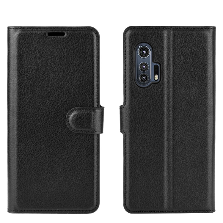 For Motorola Edge+ Litchi Texture Horizontal Flip Protective Case with Holder & Card Slots & Wallet