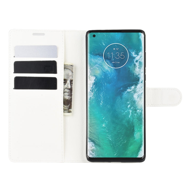 For Motorola Edge+ Litchi Texture Horizontal Flip Protective Case with Holder & Card Slots & Wallet