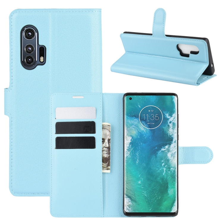 For Motorola Edge+ Litchi Texture Horizontal Flip Protective Case with Holder & Card Slots & Wallet