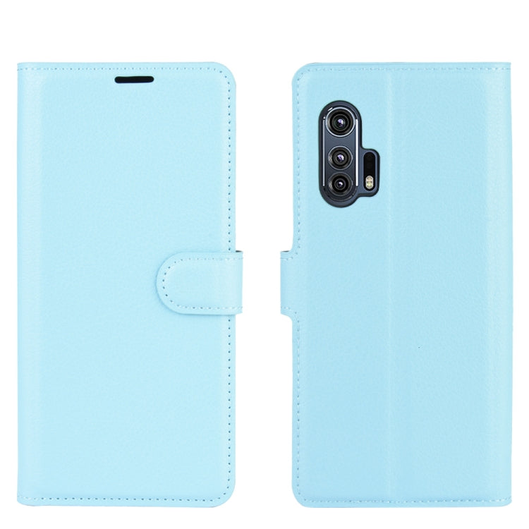 For Motorola Edge+ Litchi Texture Horizontal Flip Protective Case with Holder & Card Slots & Wallet