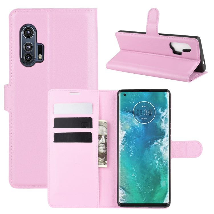 For Motorola Edge+ Litchi Texture Horizontal Flip Protective Case with Holder & Card Slots & Wallet