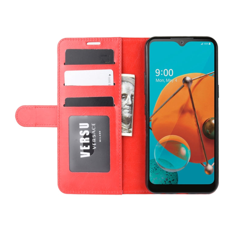 For LG K51 R64 Texture Single Horizontal Flip Protective Case with Holder & Card Slots & Wallet& Photo Frame