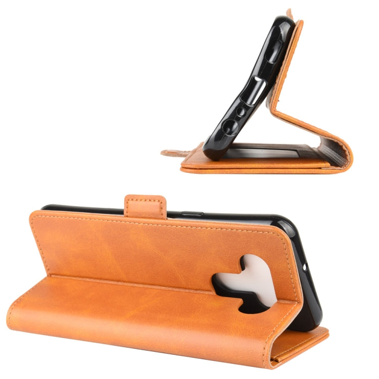 For LG K51 Dual-side Magnetic Buckle Horizontal Flip Leather Case with Holder & Card Slots & Wallet