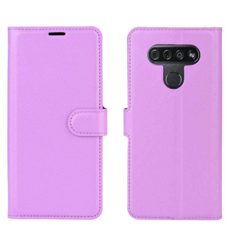 For LG K51 Litchi Texture Horizontal Flip Protective Case with Holder & Card Slots & Wallet