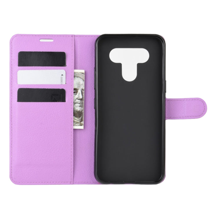 For LG K51 Litchi Texture Horizontal Flip Protective Case with Holder & Card Slots & Wallet